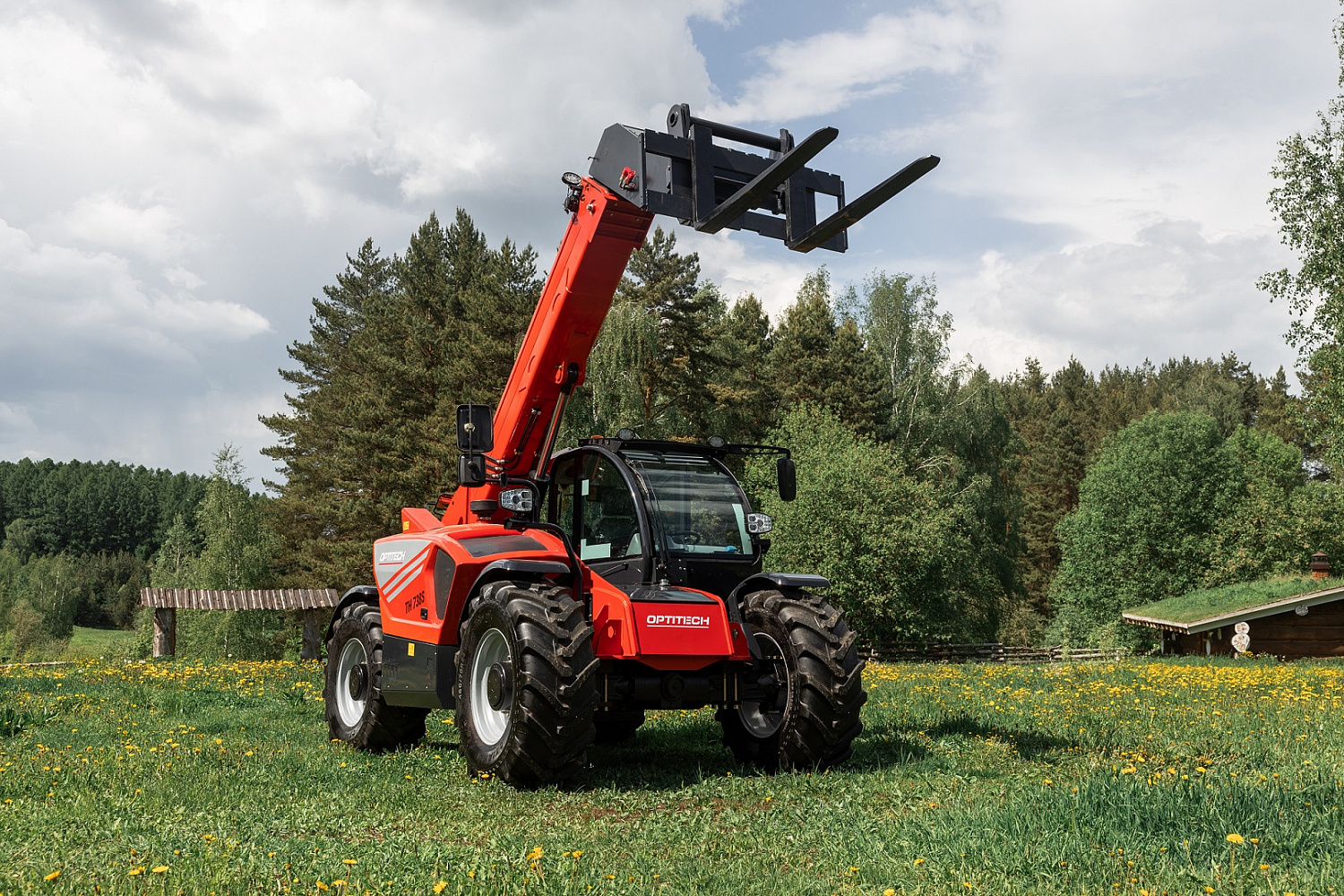 Погрузчик OPTITECH TH 738S, 140 л.с. Пауэр Шифт | Power Shift